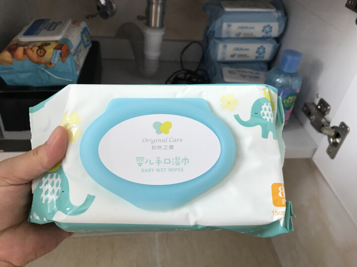 【京东出品】初然之爱 婴儿手口湿巾80抽*3包 湿纸巾 超柔加厚款怎么样，好用吗，口碑，心得，评价，试用报告,第3张