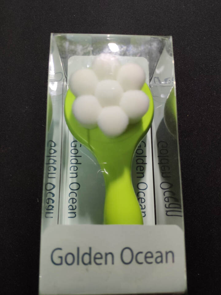 GoldenOcean金海洋梅花双面洗脸刷 站立式软毛硅胶洗脸刷 去黑头去角质 洗脸扑洁面刷 草绿色怎么样，好用吗，口碑，心得，评价，试用报告,第2张