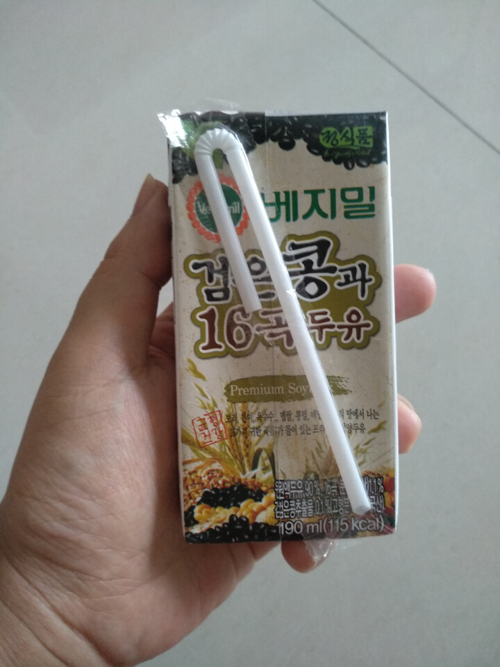 韩国进口 倍吉美尔16谷物黑豆豆奶营养豆乳 190ml*2（体验装）怎么样，好用吗，口碑，心得，评价，试用报告,第2张