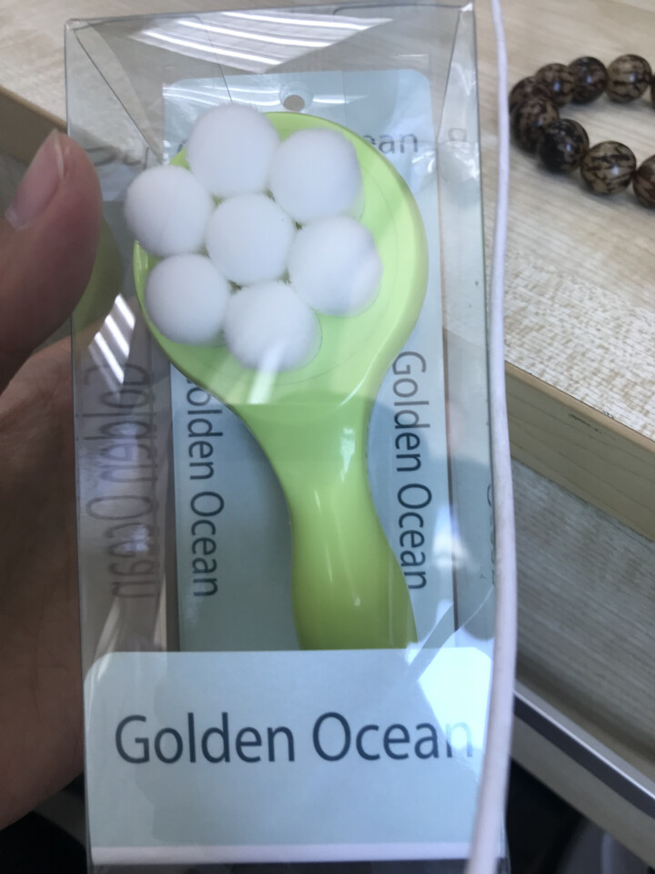 GoldenOcean金海洋梅花双面洗脸刷 站立式软毛硅胶洗脸刷 去黑头去角质 洗脸扑洁面刷 草绿色怎么样，好用吗，口碑，心得，评价，试用报告,第2张