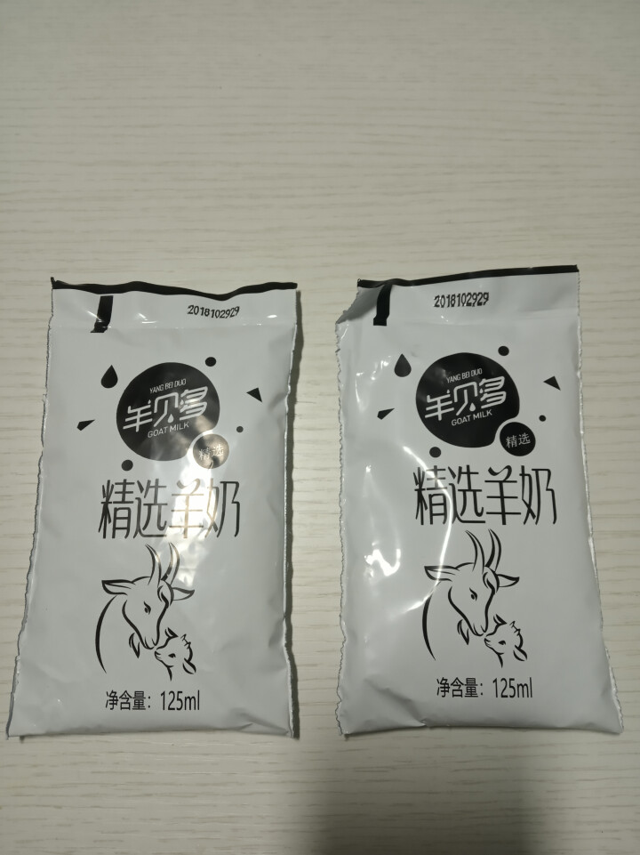 羊贝多精选山羊奶百利包袋装沂蒙液态无膻味非纯羊奶125ml*12袋/箱 试喝装2袋怎么样，好用吗，口碑，心得，评价，试用报告,第3张