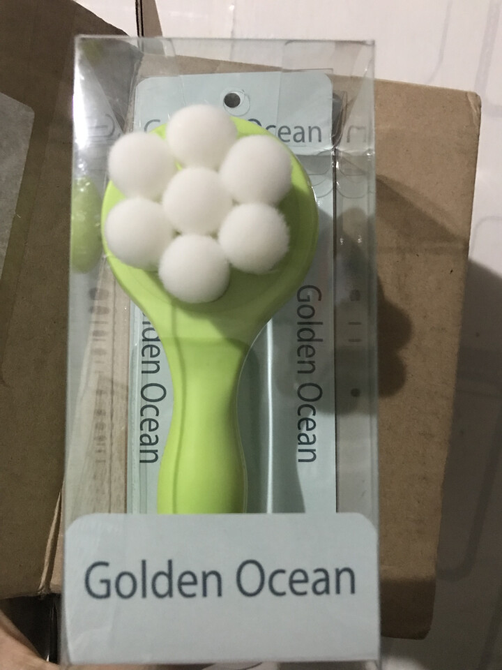 GoldenOcean金海洋梅花双面洗脸刷 站立式软毛硅胶洗脸刷 去黑头去角质 洗脸扑洁面刷 草绿色怎么样，好用吗，口碑，心得，评价，试用报告,第2张