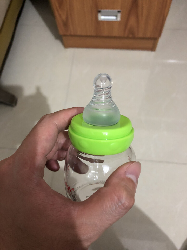 玻璃果汁奶瓶初生婴儿宝宝喝水奶瓶防呛喂药便携小奶瓶60ml 绿色怎么样，好用吗，口碑，心得，评价，试用报告,第4张