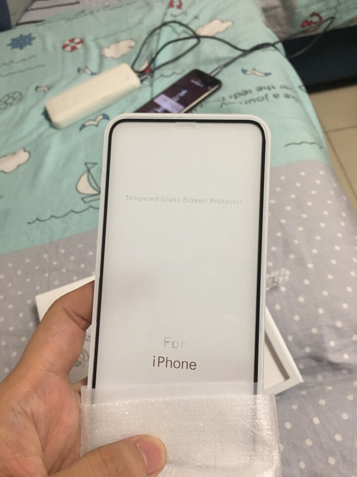 TEPSHINE 苹果XsMax钢化膜 iPhoneX/XS/XR手机贴膜 全复盖 钻石镀晶钢化膜 高清 全覆盖 黑边（送试贴膜） 苹果 XS MAX  6.5,第3张