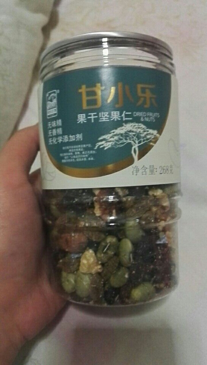 阿甘正馔 休闲零食 坚果混合每日坚果仁炒货 甘小乐268g/罐怎么样，好用吗，口碑，心得，评价，试用报告,第3张