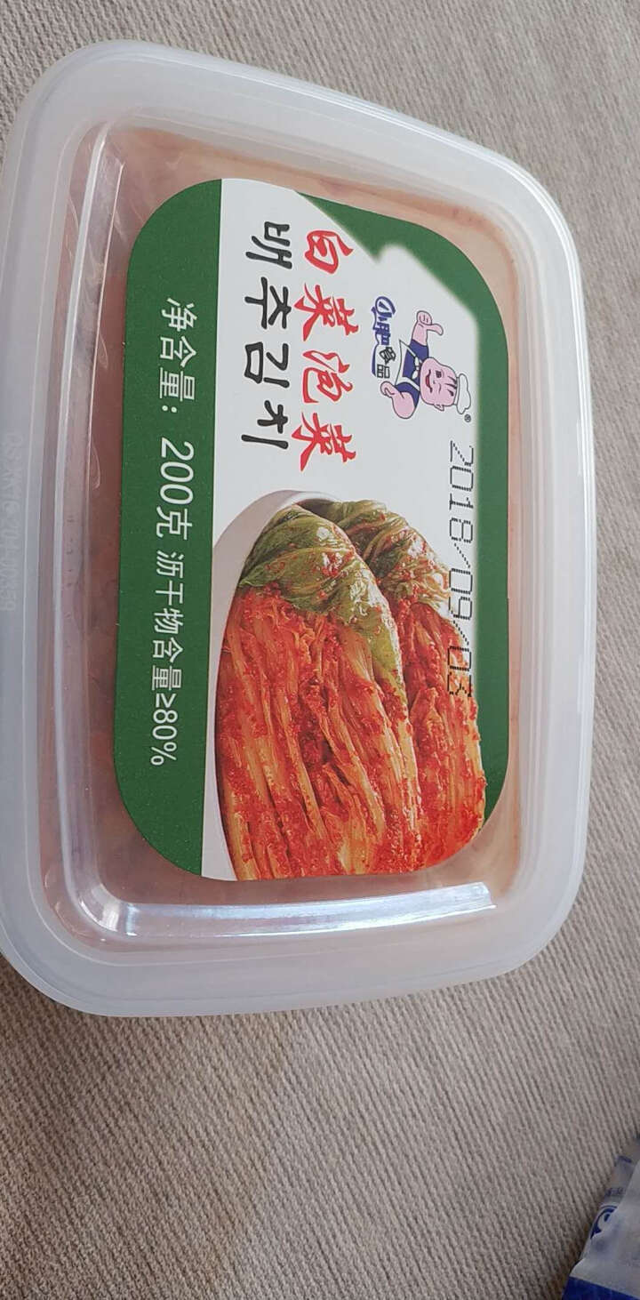 小肥食品白菜泡菜200g辣白菜韩式泡菜腌制咸菜开味下饭菜 小肥泡菜1盒怎么样，好用吗，口碑，心得，评价，试用报告,第3张