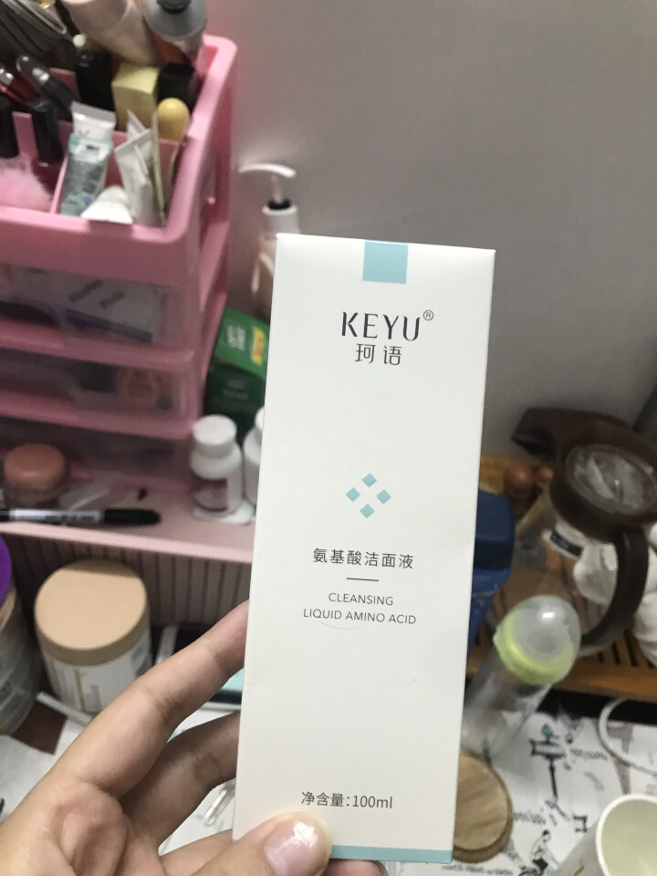 珂语(KEYU)洗面奶氨基酸洁面液100ml（温和净肤锁水保湿 敏感肌洁面乳男女适用）怎么样，好用吗，口碑，心得，评价，试用报告,第2张