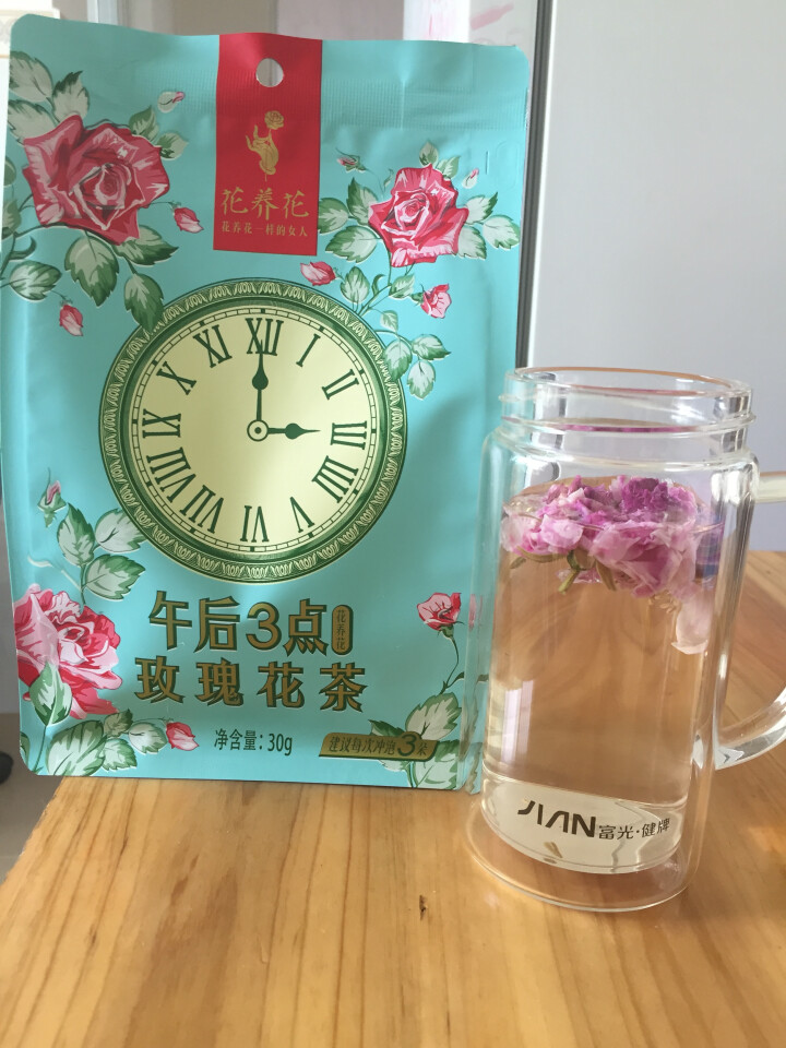 花养花玫瑰花茶特级玫瑰花冠茶花草茶平阴烘干无硫纸袋装 30g怎么样，好用吗，口碑，心得，评价，试用报告,第3张