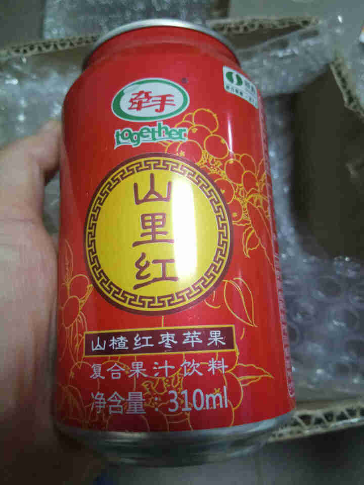 牵手（together） 牵手果汁 山楂汁 开胃山里红 复合果汁饮料 310ml*4罐怎么样，好用吗，口碑，心得，评价，试用报告,第3张