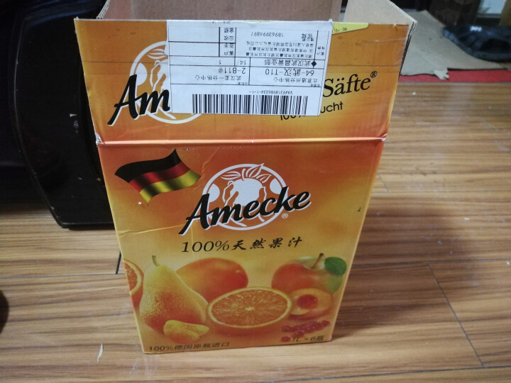 爱美可（Amecke）德国原装进口 100%鲜榨果肉橙汁果汁 1L*6瓶整箱装果汁饮料 京东包邮怎么样，好用吗，口碑，心得，评价，试用报告,第4张