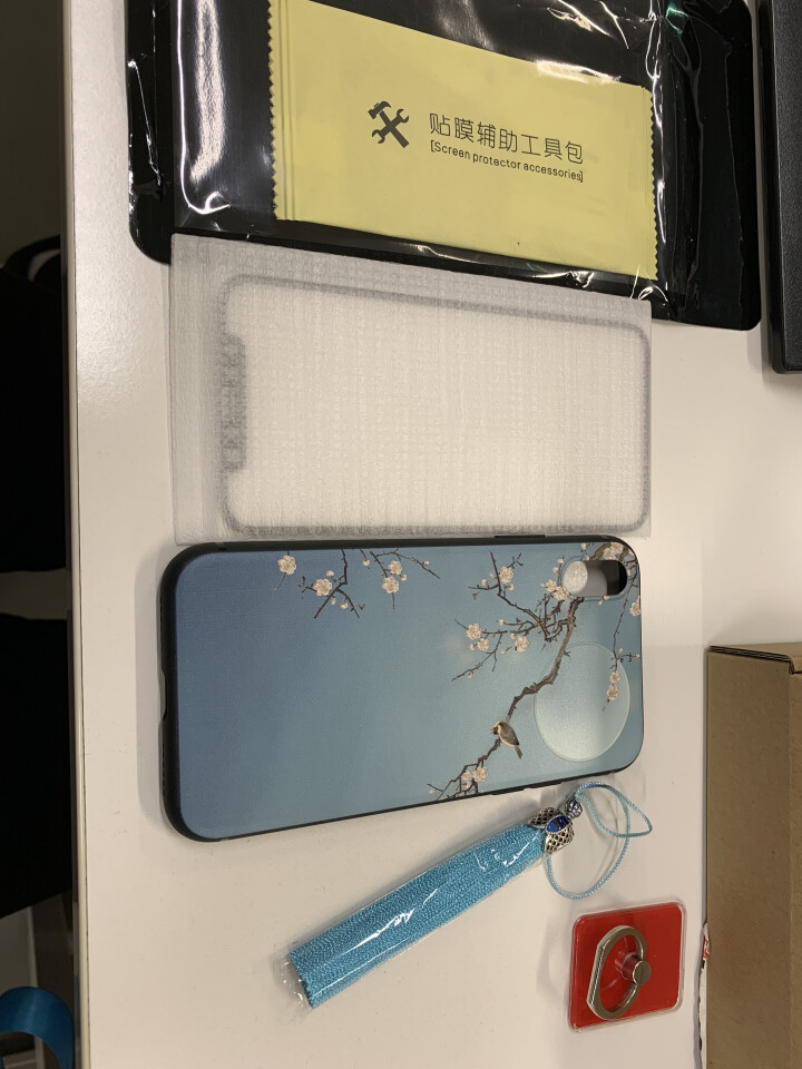 MEKS iPhoneX手机壳 中国风XR全包彩绘XS Max保护软壳7/8plus硅胶软壳6s防摔 皎月梅花 iPhone X怎么样，好用吗，口碑，心得，评价,第2张