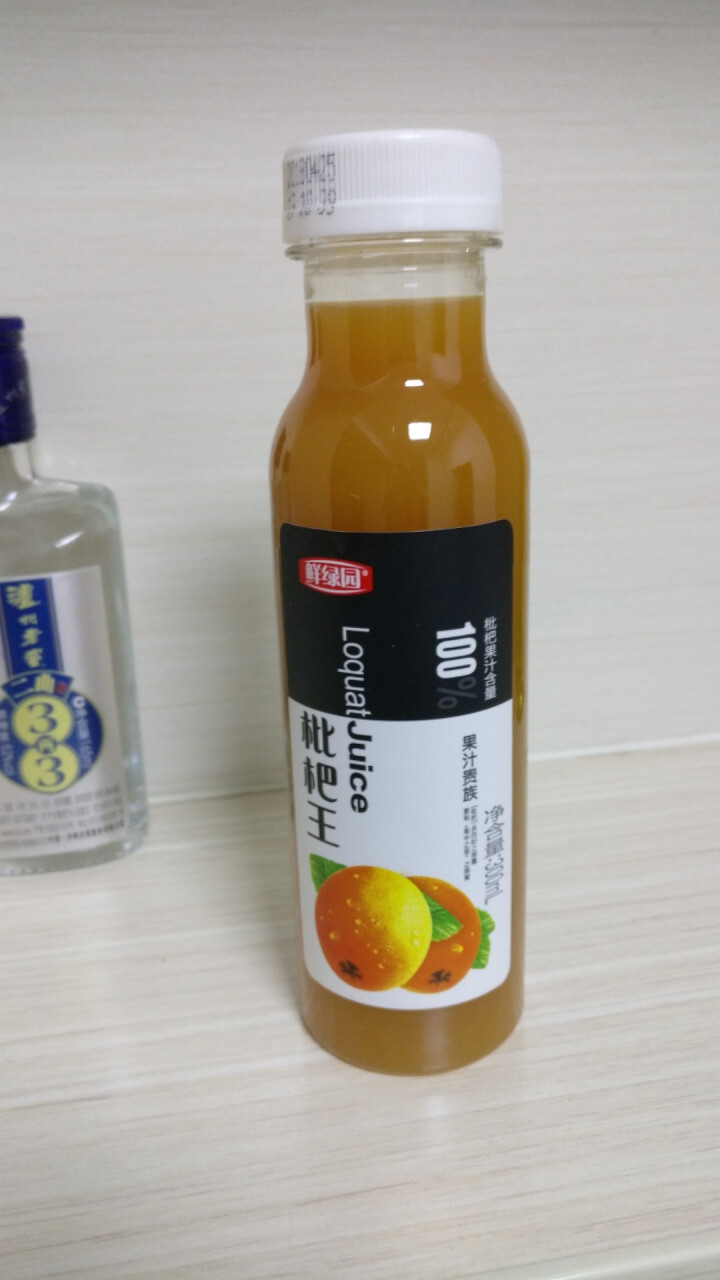 鲜绿园 枇杷汁100%枇杷王枇杷原浆果汁饮料大瓶饮料300ml 单瓶装试饮活动怎么样，好用吗，口碑，心得，评价，试用报告,第2张