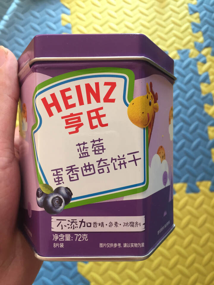 【新品上市】亨氏 （Heinz）宝宝零食曲奇饼干趣味饼干 儿童饼干 蓝莓蛋香味怎么样，好用吗，口碑，心得，评价，试用报告,第2张