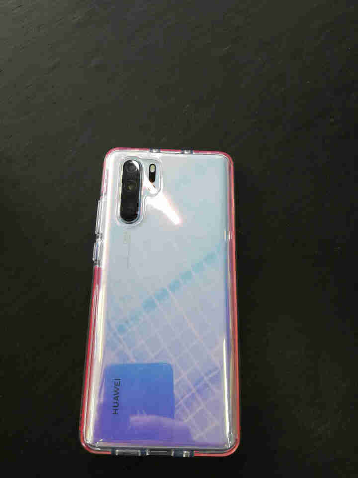 誉铭（Glory Technol）华为p30pro手机壳透明软壳华为p30手机壳带缓冲条tpu软壳 p30pro（红色防摔垫）怎么样，好用吗，口碑，心得，评价，,第4张