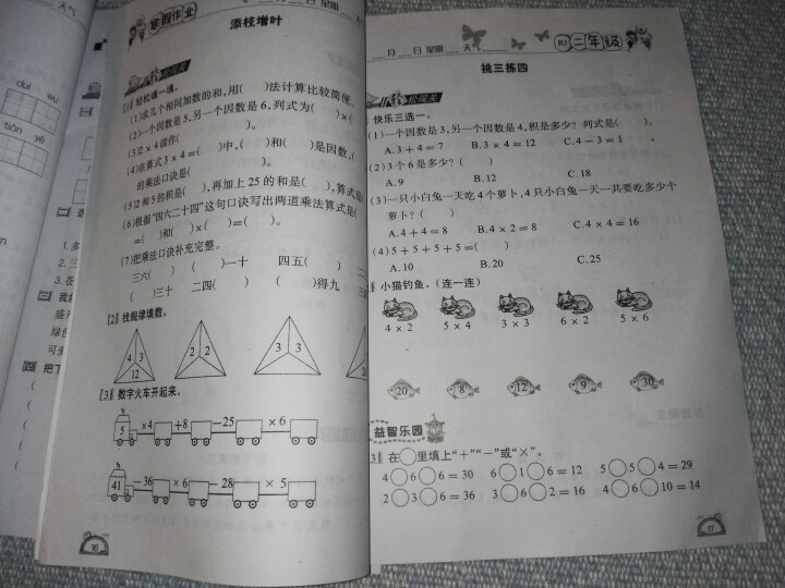 学练快车道 寒假作业二年级语文数学人教版 小学二年级寒假作业 2二年级上册教材课本同步练习本怎么样，好用吗，口碑，心得，评价，试用报告,第4张