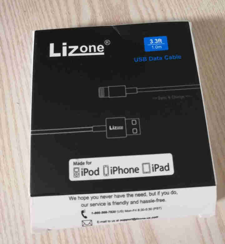 Lizone苹果数据线Xs Max/XR电源 iPhone6s/X/7plus/8手机快充充电器线 银色,第2张