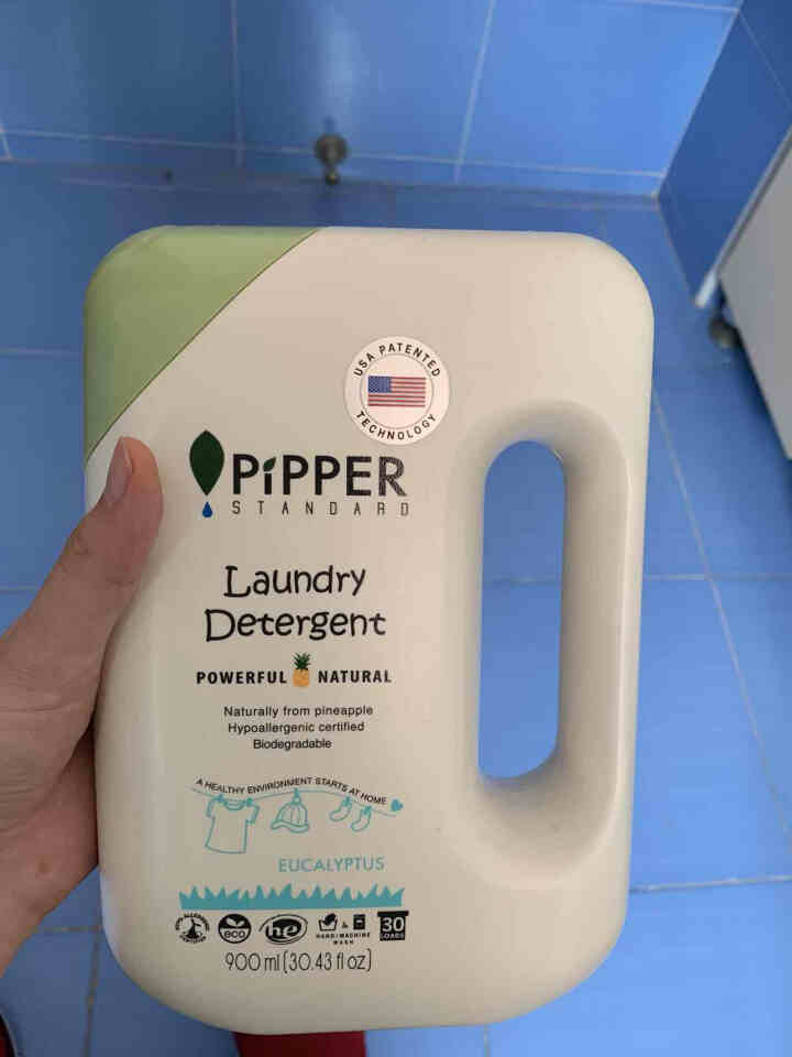 PIPPER 洗衣液尤加利香 900ml 婴儿洗衣液 植物酵素 尤加利香型怎么样，好用吗，口碑，心得，评价，试用报告,第2张