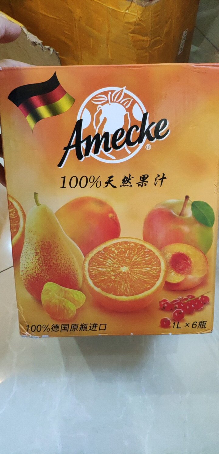 爱美可（Amecke）德国原装进口 100%鲜榨果肉橙汁果汁 1L*6瓶整箱装果汁饮料 京东包邮怎么样，好用吗，口碑，心得，评价，试用报告,第2张