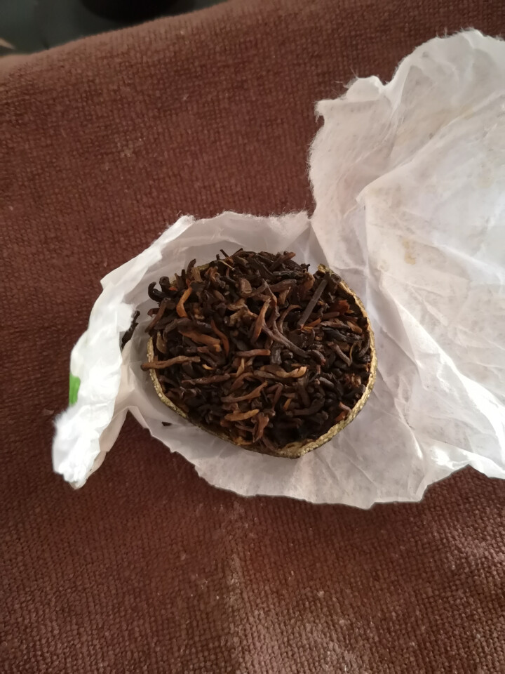 新会小青柑普洱茶熟茶特级 橘普茶 云南古树柑普茶 现在就告白节目指定合作品牌昊茶记 7颗礼盒装 新会小青柑（备注不要礼盒发10颗）怎么样，好用吗，口碑，心得，评,第6张