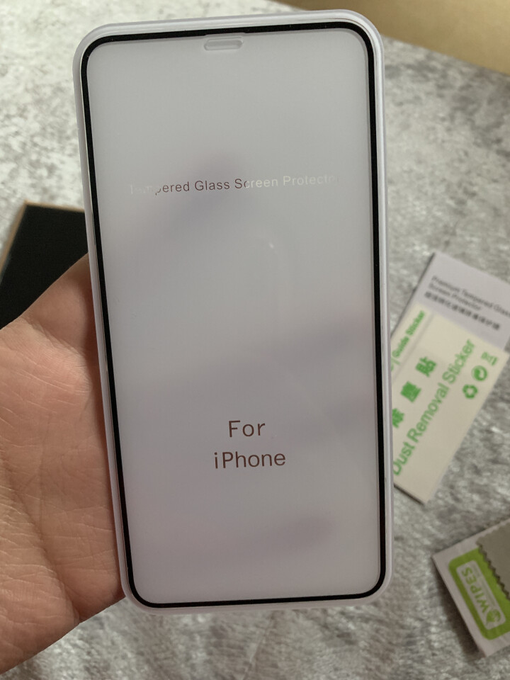 TEPSHINE 苹果X/XS/XR钢化膜iphone xs max手机贴膜全复盖 钻石镀晶钢化膜 全复盖3D冷雕曲面屏（送试贴膜+随手贴） 苹果 XS/X,第4张