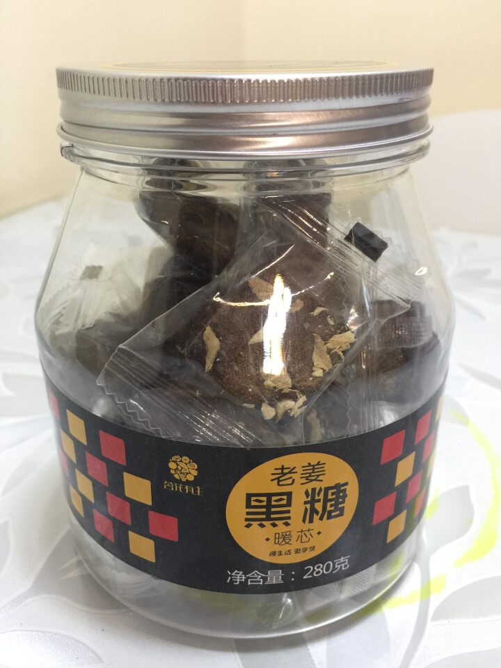 茗花有主 老姜黑糖280克姜茶方糖大姨妈驾到肚子疼神器经期食品饮品手工块茶女养生宫寒茶可配红糖枣陈皮怎么样，好用吗，口碑，心得，评价，试用报告,第2张