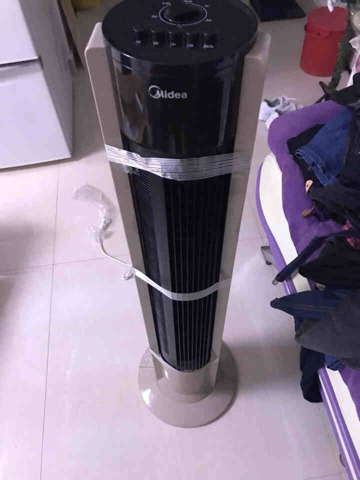 美的（Midea）ZAC10D落地塔扇无叶风扇电风扇京东自营静音迷你立式宿舍便携 ZAC10D怎么样，好用吗，口碑，心得，评价，试用报告,第3张