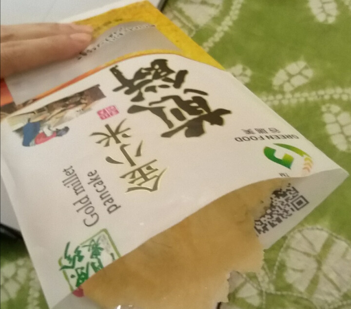 谷瑞芙煎饼东北大煎饼东北特产手工摊制小米五谷煎饼 金小米100g一袋怎么样，好用吗，口碑，心得，评价，试用报告,第4张