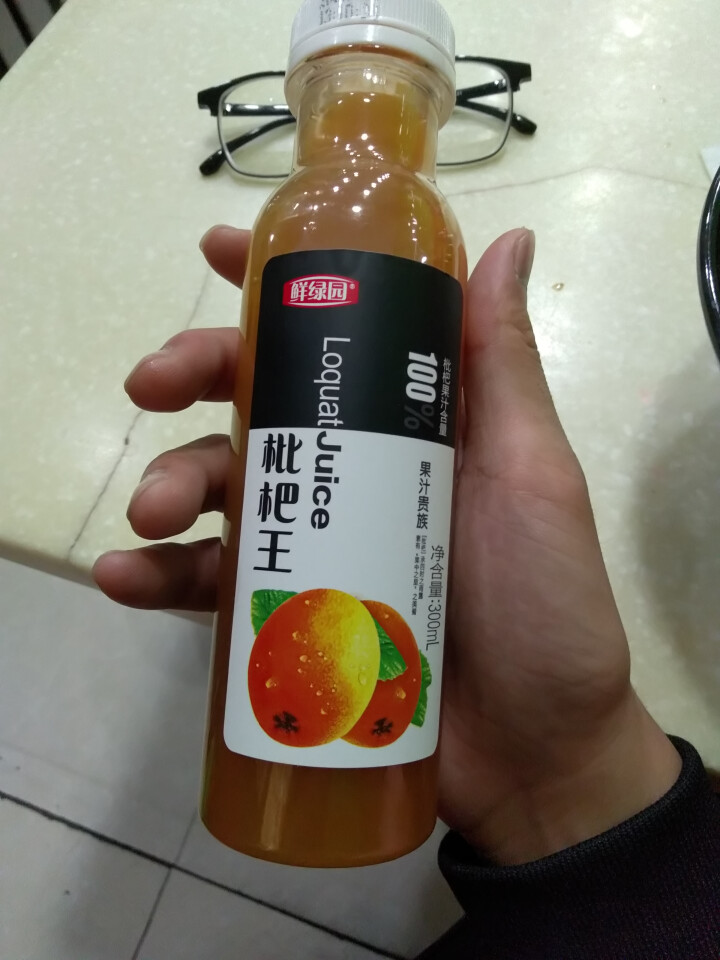 鲜绿园 枇杷汁100%枇杷王枇杷原浆果汁饮料大瓶饮料300ml 单瓶装试饮活动怎么样，好用吗，口碑，心得，评价，试用报告,第3张