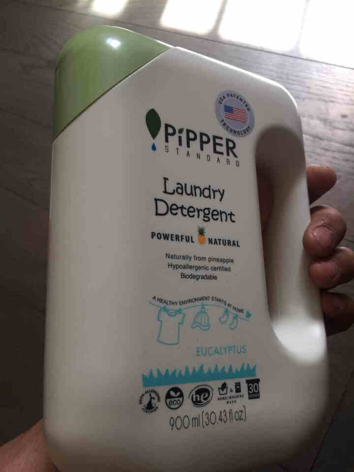 PIPPER 洗衣液尤加利香 900ml 婴儿洗衣液 植物酵素 尤加利香型怎么样，好用吗，口碑，心得，评价，试用报告,第4张