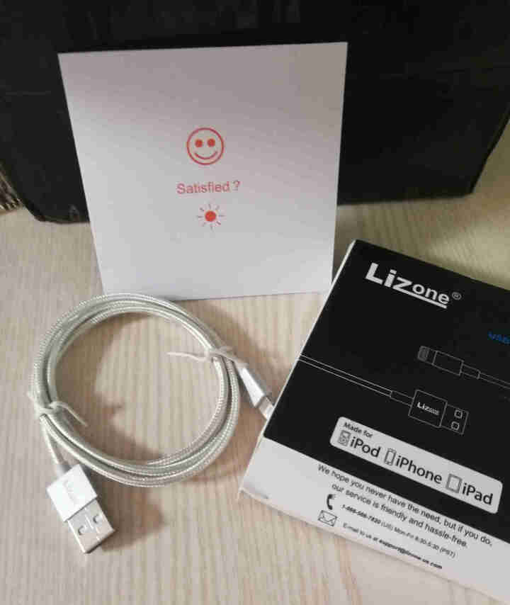 Lizone苹果数据线Xs Max/XR电源 iPhone6s/X/7plus/8手机快充充电器线 银色,第4张