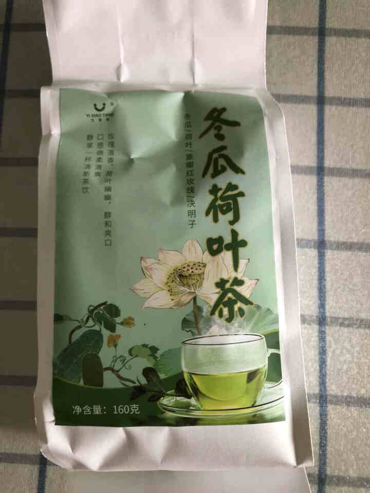 冬瓜荷叶茶 花草茶养生茶可搭配玫瑰花决明子冬瓜荷叶 冬瓜荷叶茶1袋怎么样，好用吗，口碑，心得，评价，试用报告,第2张