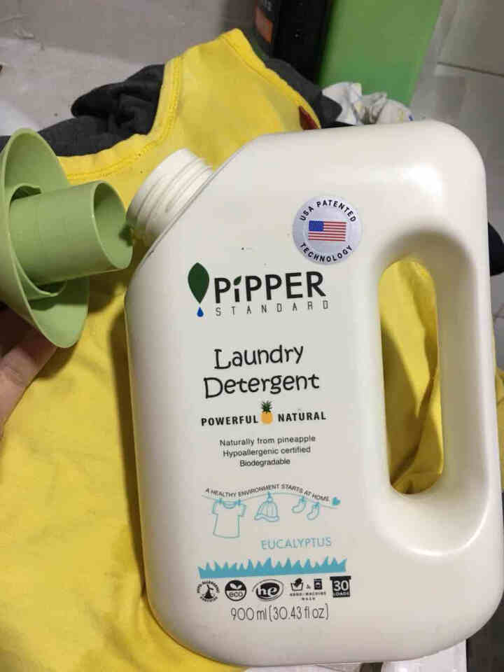 PIPPER 洗衣液尤加利香 900ml 婴儿洗衣液 植物酵素 尤加利香型怎么样，好用吗，口碑，心得，评价，试用报告,第3张