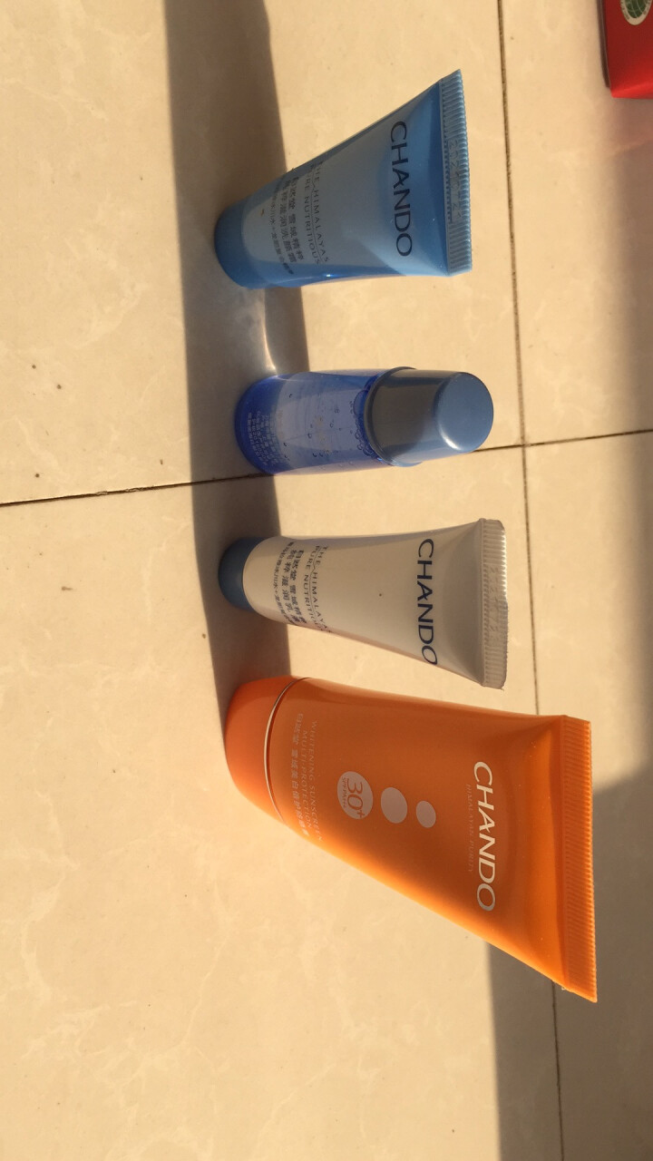 CHANDO/雪域皙白倍护霜SPF30+女面部秋冬隔离  倍护防水防汗【试用装】 红色怎么样，好用吗，口碑，心得，评价，试用报告,第4张