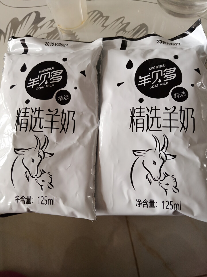 羊贝多精选山羊奶百利包袋装沂蒙液态无膻味非纯羊奶125ml*12袋/箱 试喝装2袋怎么样，好用吗，口碑，心得，评价，试用报告,第3张