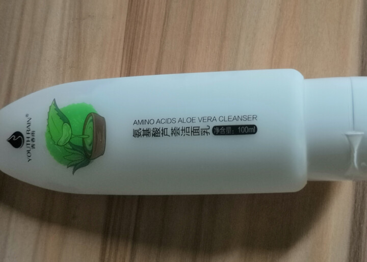 青春雨（YOUTH RAIN）氨基酸芦荟洁面乳100ml 洗面奶男女通用 保湿补水 控油祛痘深层清洁 1支装怎么样，好用吗，口碑，心得，评价，试用报告,第4张