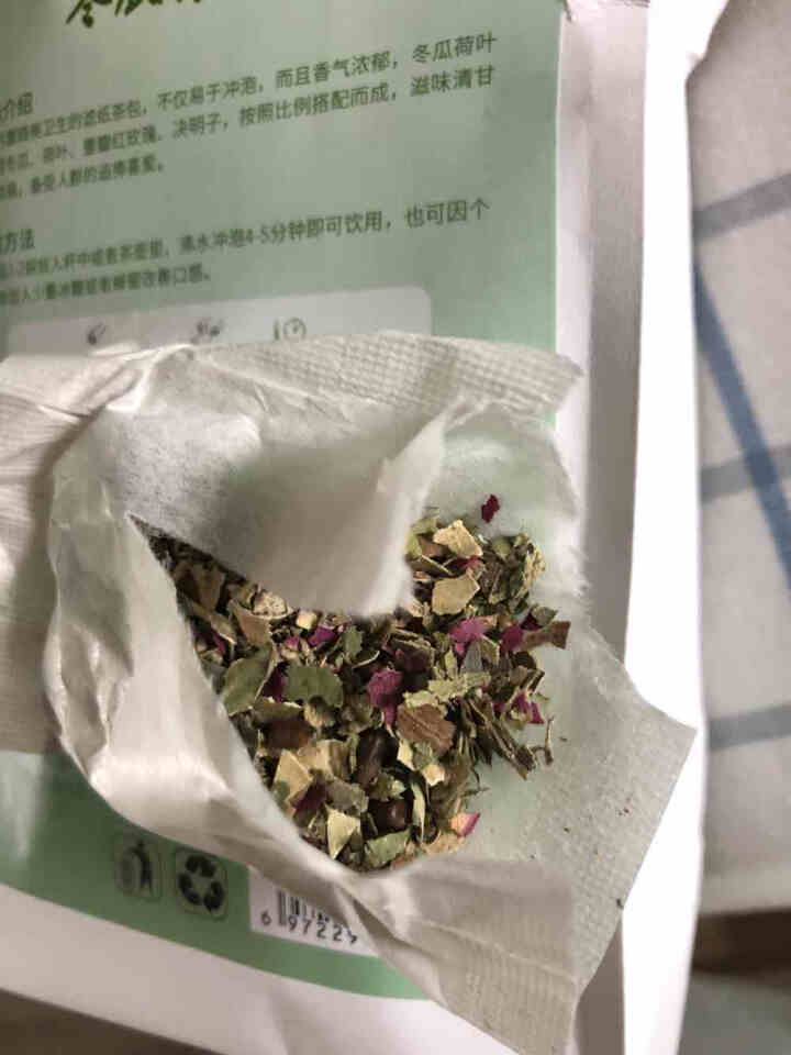 冬瓜荷叶茶 花草茶养生茶可搭配玫瑰花决明子冬瓜荷叶 冬瓜荷叶茶1袋怎么样，好用吗，口碑，心得，评价，试用报告,第3张