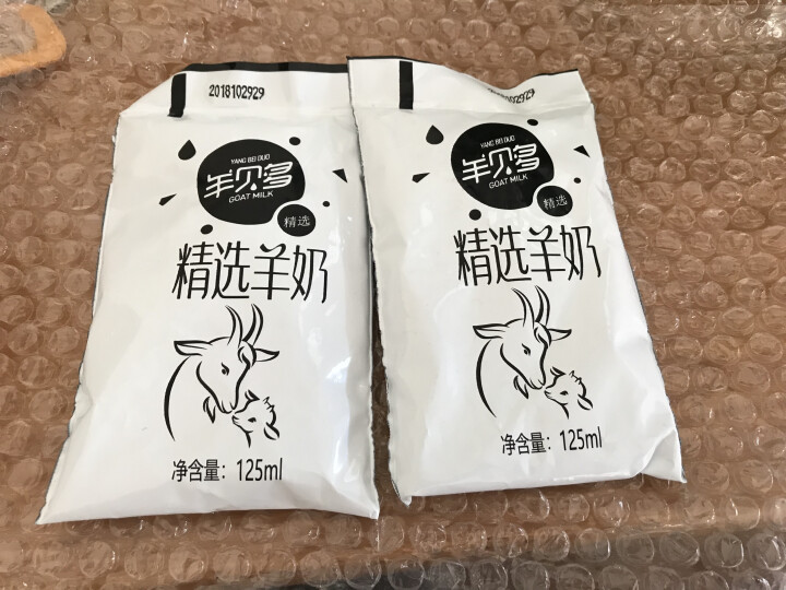 羊贝多精选山羊奶百利包袋装沂蒙液态无膻味非纯羊奶125ml*12袋/箱 试喝装2袋怎么样，好用吗，口碑，心得，评价，试用报告,第3张