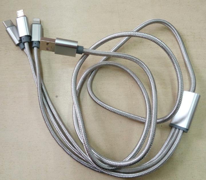 合一数据线 苹果安卓Type-C一拖三手机充电器