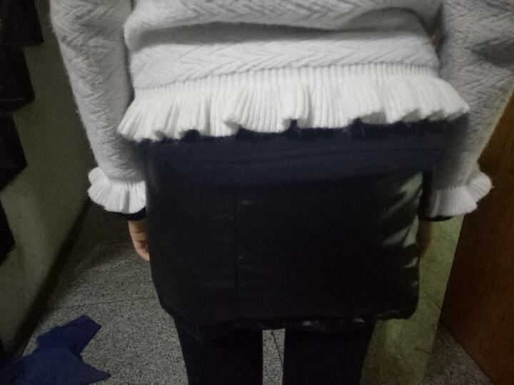 扩美儿童装裙子2016秋冬款女童羽绒裙皮裙半