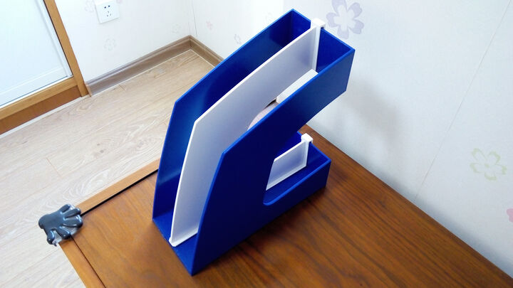 创易-韩式文件架拼色耐摔文件栏文件框办公文