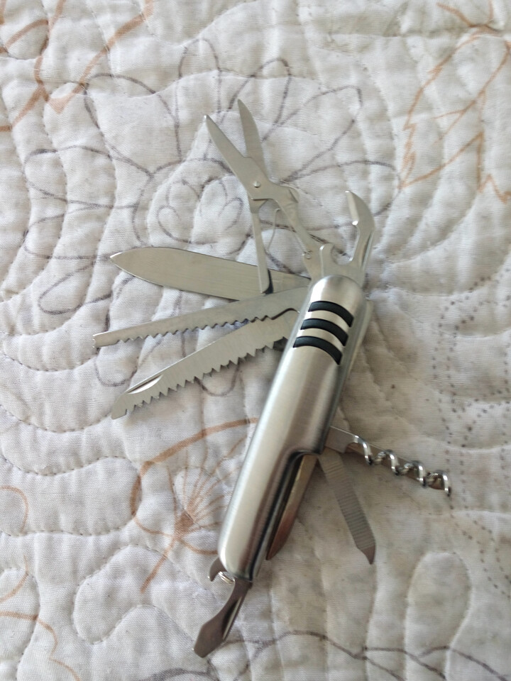 HLY 折叠军刀 11开不锈钢户外运动多功能军刀