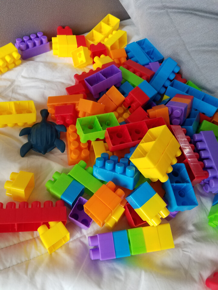 元派积木儿童玩具男女孩4-6岁大颗粒塑料拼装