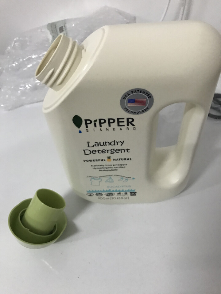 PIPPER 洗衣液尤加利香 900ml 婴儿洗衣液 植物酵素 尤加利香型怎么样，好用吗，口碑，心得，评价，试用报告,第4张