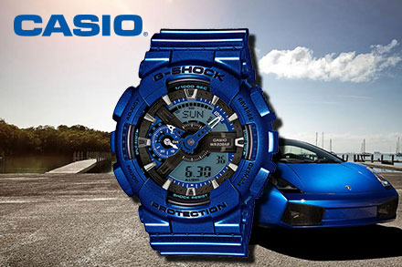 【全国联保 卡西欧(casio)】手表g-shock系列高亮跑车配色潜防水防震
