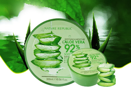 全球购韩国naturerepublic自然乐园芦荟胶300ml