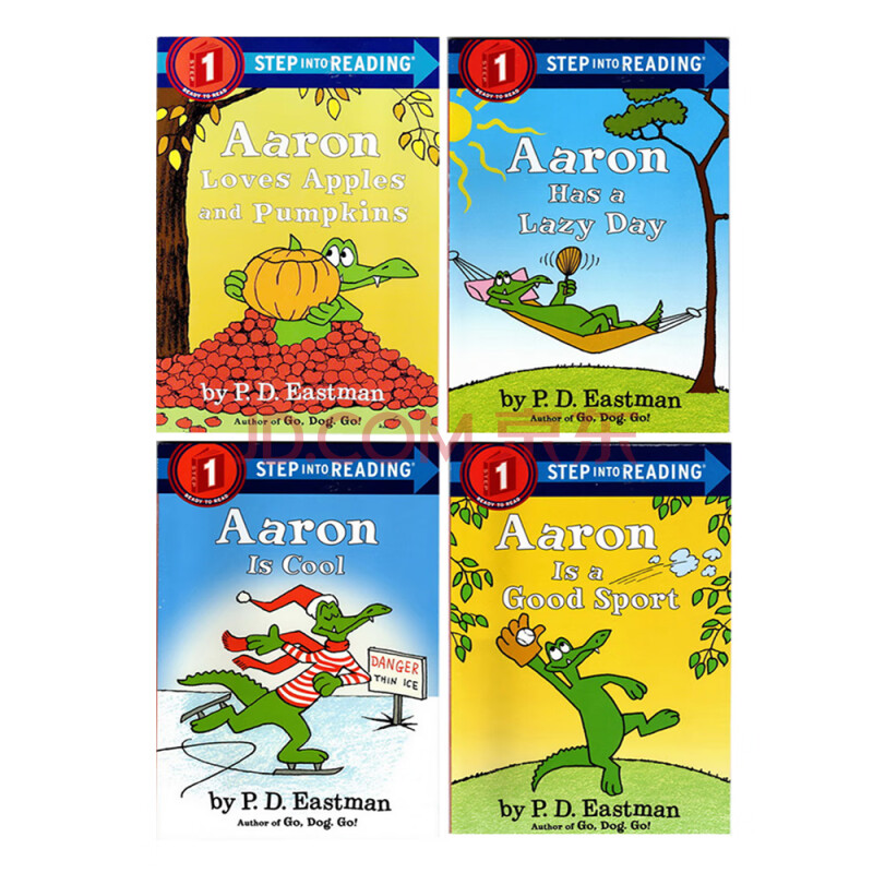 Aaron系列4册Step into Reading 美国兰登经典分级读物第一级[平装]