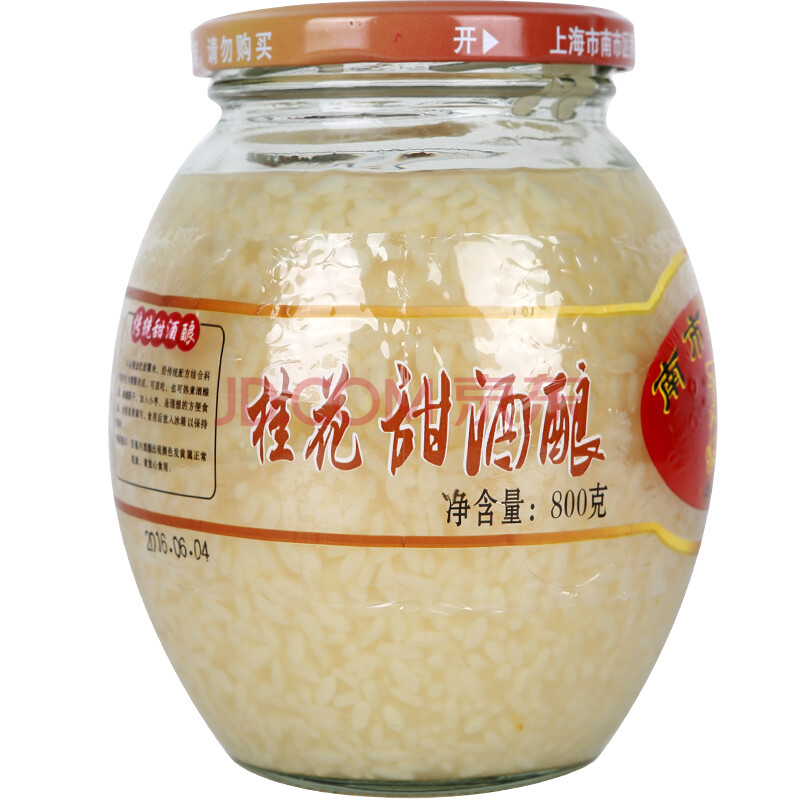 喬老爺桂花甜酒酿 喬老爺乔家栅桂花甜酒酿酒酿米酒酒酿小圆子甜酒月子酒800g 瓶 行情报价价格评测 京东