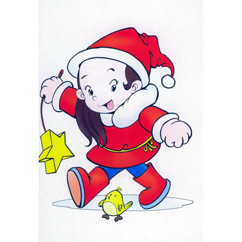 卡通看图识字卡:女孩篇