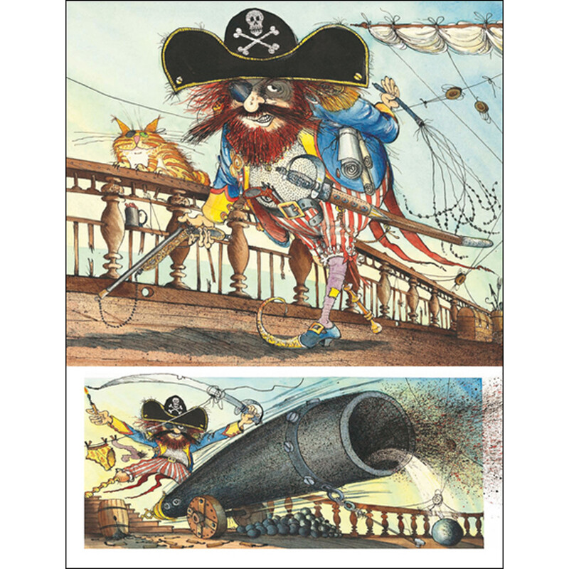 麦田精选大师典藏图画书:大鼻子船长的宝藏