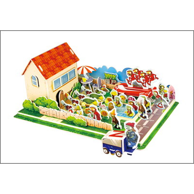 植物大战僵尸立体酷拼插:植物绝地大反击